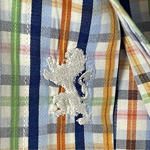 BUGATCHI Dress Shirt Button Down Long Sleeve Plaid XXL - Picture 7 of 14